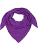 styleBREAKER Einfarbiger Musselin Dreiecksschal in Lila