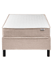 Beliani Doppelbett COUNTESS  in Beige/Braun - (W) 91 x (H) 53 x (L) 201 cm