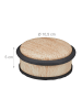 relaxdays 4x Türstopper in Holzoptik - (H)5 x Ø 10,5 cm