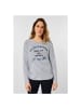 Cecil Langarmshirt in mid blue melange