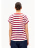 armedangels T-Shirt Idaara Stripes in rot weiß