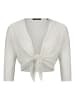 Zero  Bolero-Jacke mit 3/4 Arm in Eggnog