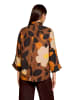 CARTOON Oversize-Bluse mit Muster in Camel/Braun