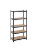 relaxdays Schwerlastregal in Anthrazit- (B)90 x (H)180 x (T)45 cm