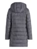 Betty Barclay Steppjacke mit abnehmbarer Kapuze in Dunkelgrau