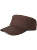 styleBREAKER Military Cap in Dunkelbraun