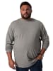 Men Plus Kurzarm T-Shirt in dunkelgrau melange
