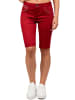 Cipo & Baxx Damen Regular Fit Shorts Mid Waist in Burgundy