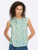 Heine Druck-Top in limone-türkis-bedruckt