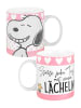 United Labels The Peanuts Snoopy Zaubertasse Farbwechseltasse Becher Kaffee Tasse in weiß