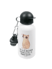 Mr. & Mrs. Panda Kindertrinkflasche Plumplori Glücklich mit Spruch in Weiß
