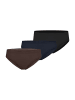 Schiesser Slip Invisible Cotton in deepbrown,schwarz,nightblue
