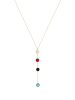 faina Women Pendant Necklace in Gold Multicolor