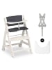 Hauck Hochstuhl Beta Plus inkl. Essbrett, Sitzkissen in weiss,grau