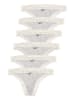 Like It 6er Pack Damen String in ivory grey