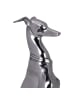 KADIMA DESIGN Dekofigur | Aluminium, Silber, Windhund