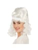 tectake Bezaubernde Frauenperücke Barock Lady, weiß