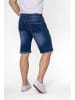 Nina Carter Shorts Denim Regular Fit Bleached Jeansshorts in Blau-2