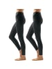 Erwin Müller Single-Jersey Leggings, lang 2er-Pack in anthrazit meliert