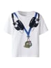 name it Kurzarm T-Shirt Bio-Baumwolle Nmmhenni in bright white