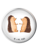 Mr. & Mrs. Panda Waschbecken Stöpsel Igel Liebe ohne Spruch in Weiß