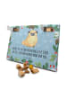 Mr. & Mrs. Panda Hunde Adventskalender Mops mit Spruch in Eisblau