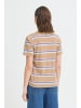 Pulz Kurzarm-Bluse PZBLAKE Regular fit in DUNE STRIPED