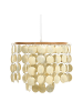 Beliani Kronleuchter PARANGI in Beige - (W) 30 x (H) 110 x (L) 30 cm