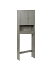 Beliani Waschbeckenunterschrank ATJONI in Grau - (W) 60 x (H) 160 x (L) 19 cm
