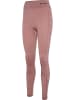 Hummel Hummel Leggings Hmlclea Yoga Damen Atmungsaktiv Schnelltrocknend Nahtlosen in WOODROSE/ROSE TAUPE MELANGE