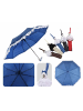 COFI 1453 Eleganter Teleskop-Taschenschirm mit Schutzhülle Stilvoll & Praktisch in Blau