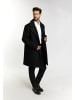 DreiMaster Herren Übergangsmantel In Wolloptik in Schwarz