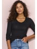 Vivance Langarmshirt in schwarz, creme