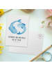 Mr. & Mrs. Panda Postkarte Sternzeichen Fische mit Spruch in Weiß