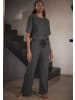 LASCANA Homewearhose in anthrazit-meliert