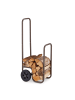 relaxdays Kaminholzwagen in Braun - (B)41 x (H)109,5 x (T)45 cm