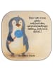 Mr. & Mrs. Panda gläseruntersetzer Pinguin Lolli Design mit Spruch in Weiß