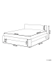 Beliani Doppelbett ROYAN in Weiß - (W) 147 x (H) 81 x (L) 207 cm