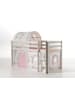 58 aufm Kessel KINDERBETT Karolina 210x114x106 Massivholz Weiß Textilset Burg 2