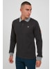 BLEND Langarm-Poloshirt in grau