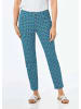 GOLDNER Druckhose mit Minimaldessin in marine / gemustert