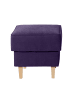 58 aufm Kessel HOCKER Karlen Bezug Veloursstoff Buche natur / violett