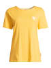 Salzhaut Rundhals T-Shirt für Damen in gelb