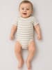 name it Kurzarm Body 3er-Set Gestreift Rundhals Bequem in Braun