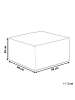 Beliani Pouf MUKKI in Grün - (W) 50 x (H) 30 x (L) 50 cm