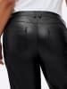 sheego Lederimitathose in schwarz