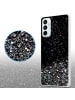 cadorabo Hülle für Samsung Galaxy M23 5G Glitter in Schwarz mit Glitter