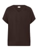 KAFFE curve Bluse kurzarm KCmille Loose fit in Black Coffee