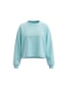IZIA Women Sweatshirt in Aqua