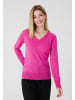 Style Republic Kaschmirpullover V-Neck in fuchsia